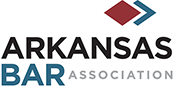 Logo for Arkansas Bar Association with 'Arkansas Bar Association' text.