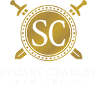 Stuart Cearley Law Group logo with 'SC' and crossed swords in a gold circle.